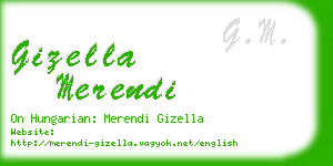 gizella merendi business card